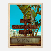 Load image into Gallery viewer, &quot;The Coconut Club&quot; Wooden Framed Poster
